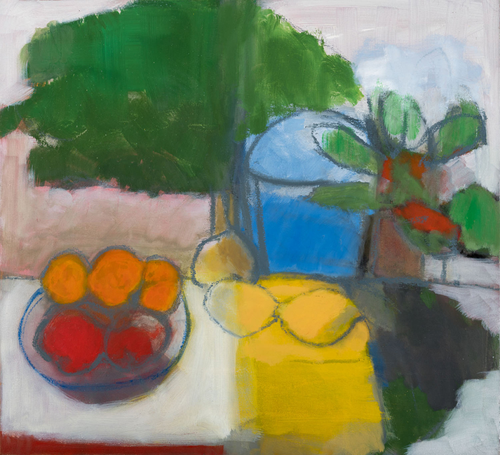 Still Life with Tree 2019 oil on canvas 56 x 61 cm
