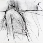 Standing figure 2007 charcoal on paper 57 x 76 cm