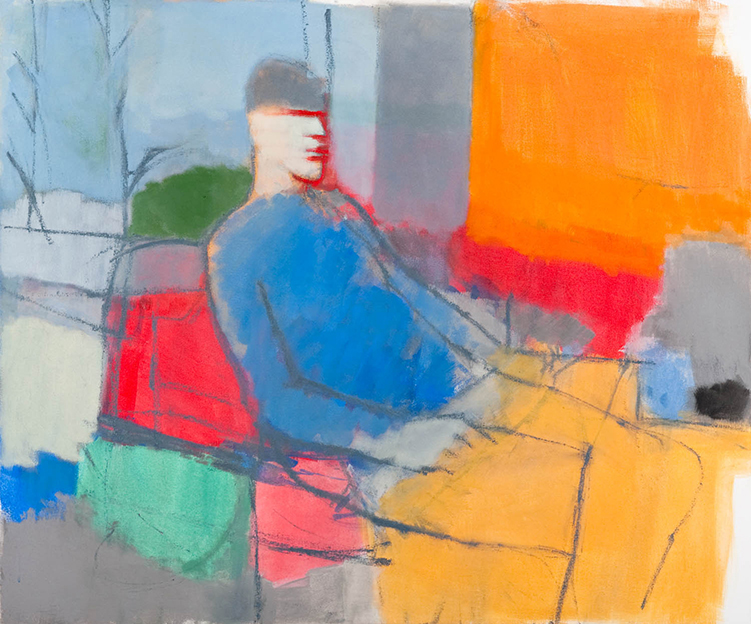 Sitting figure 2009 oil on canvas 76 x 91 cm