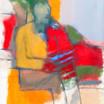 Man sitting 2009 oil on canvas 92 x 76 cm