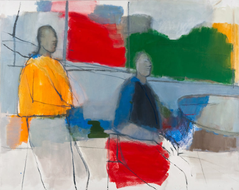 Two figures 2009 oil on canvas 122 x 152 cm