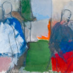 Figures in an Italian landscape 2008 oil on canvas 76 x 92 cm